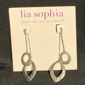 NWT Lia Sophia Relay Earrings - (2-way wear)